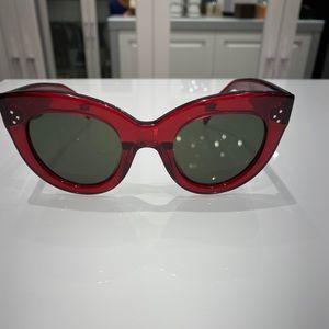 Celine red cat eye sunglasses